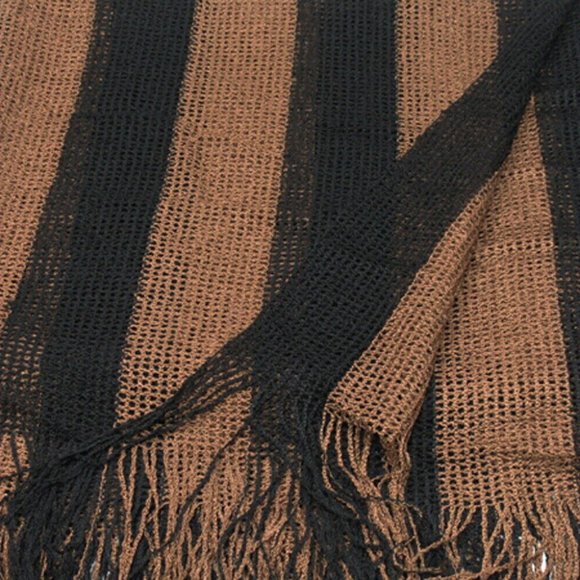 ENDI Shawl Stripe Vis Course Rayon Authentic USED - Picture 3 of 6